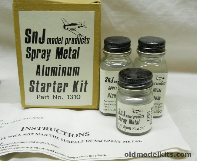 SNJ Spray Metal Aluminum Starter Kit, 1310 plastic model kit